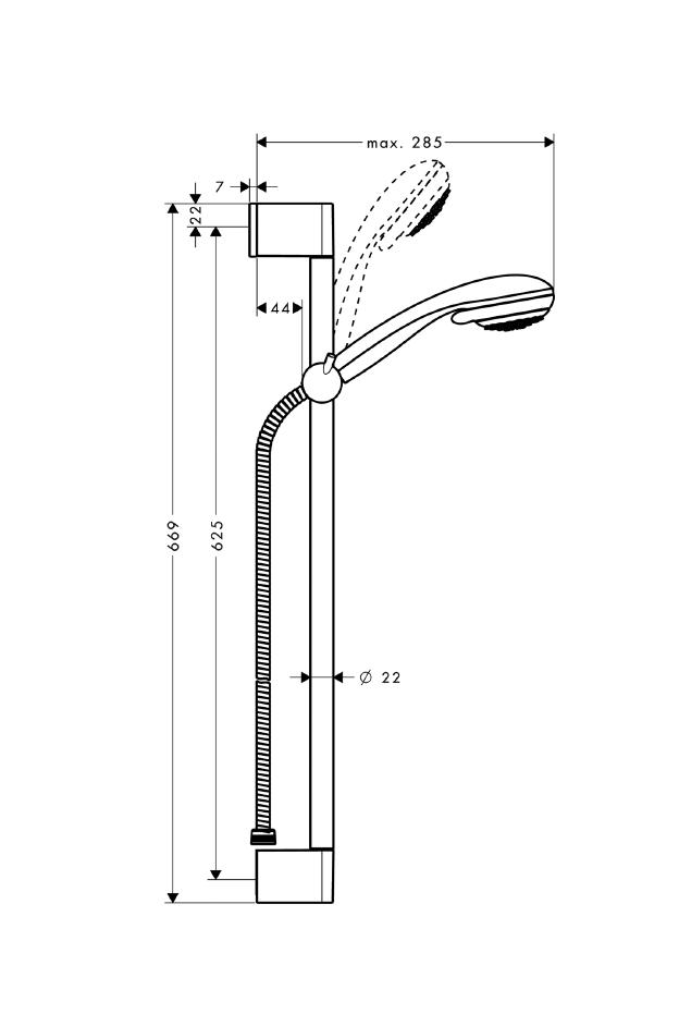 Hansgrohe Crometta 85 Vario dusjsett