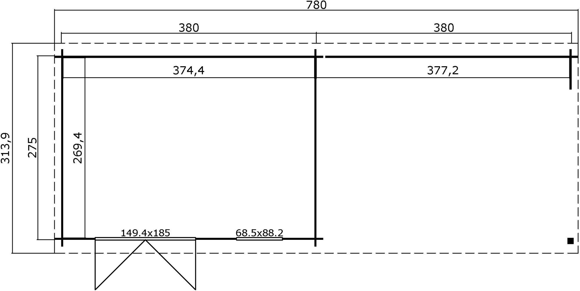 Attefall hus Renni - 23 m�