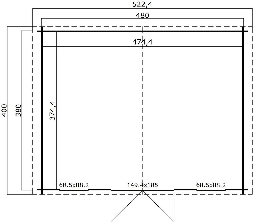Anneks Uno 380 - 18,24 m² Anneks Uno 380 - 18,24 m²