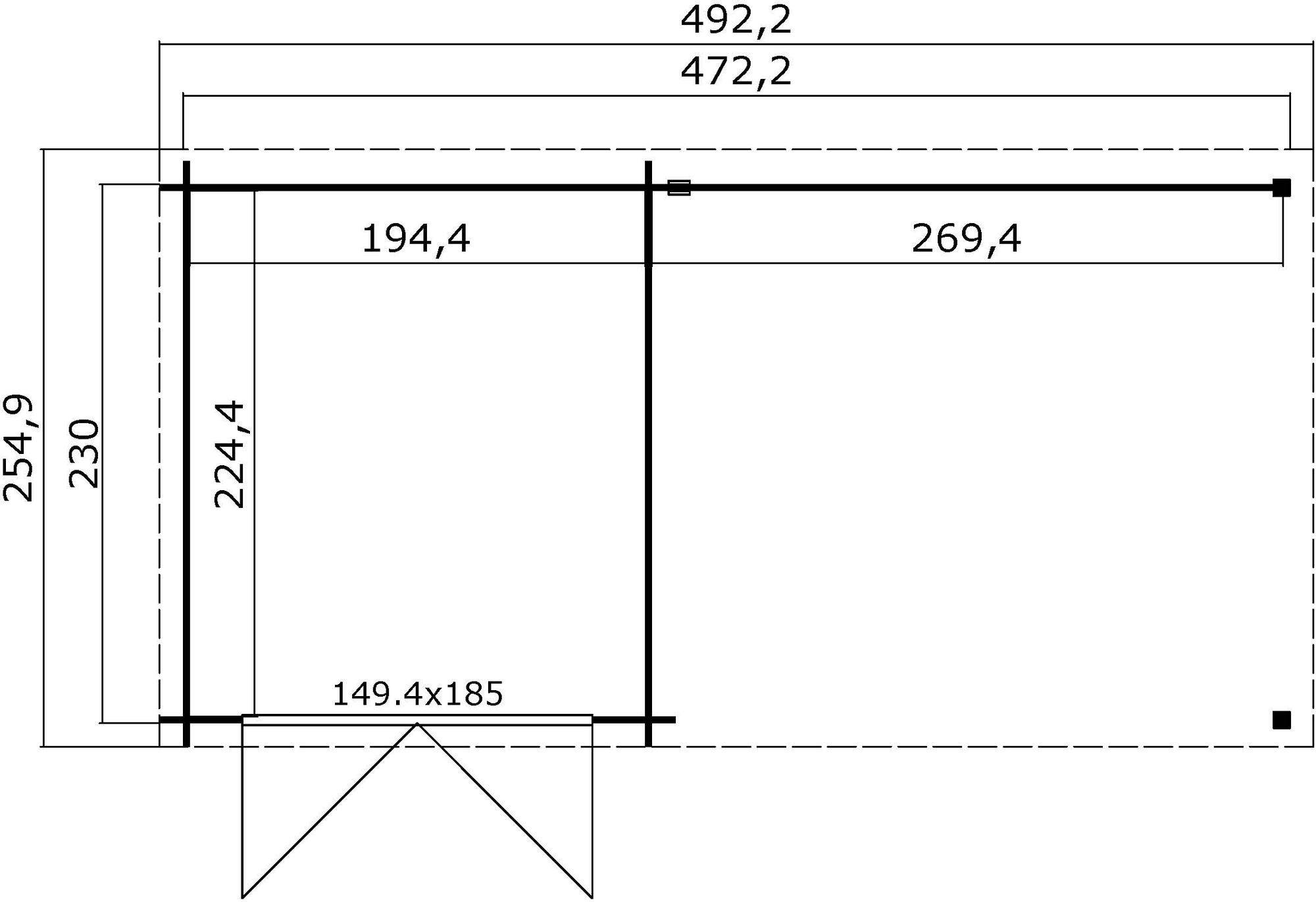 Friggebod Logan - 12,3 m�