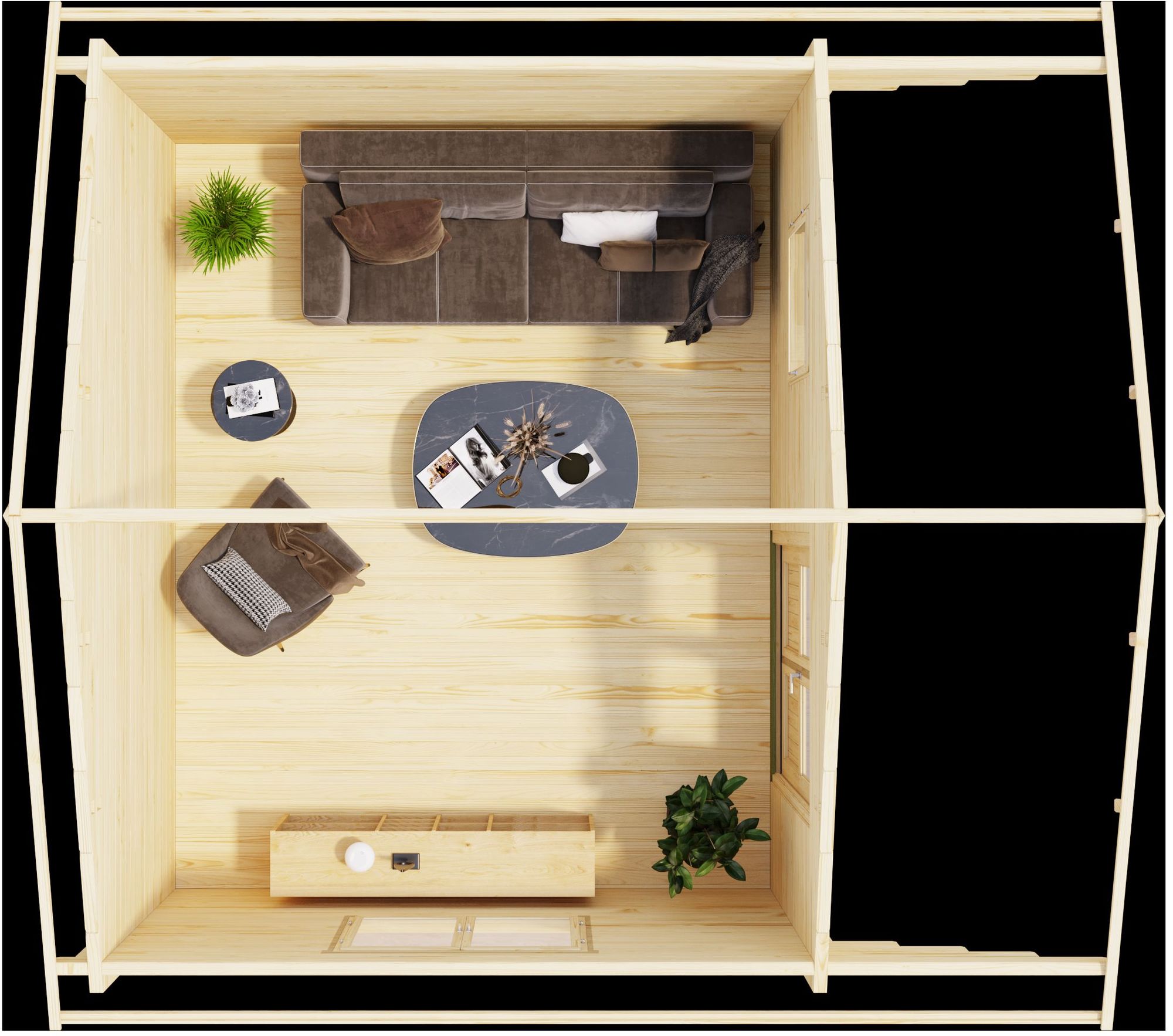 Attefall hus Bodil C - 20,7 m² Attefall hus Bodil C - 20,7 m²