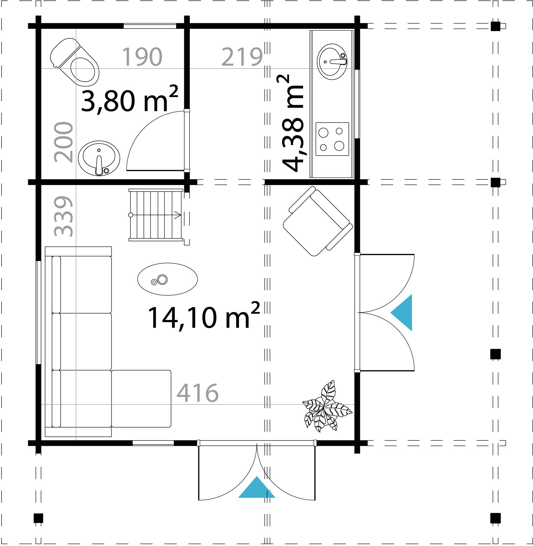 Feriehus Helga B - 26,1 m�