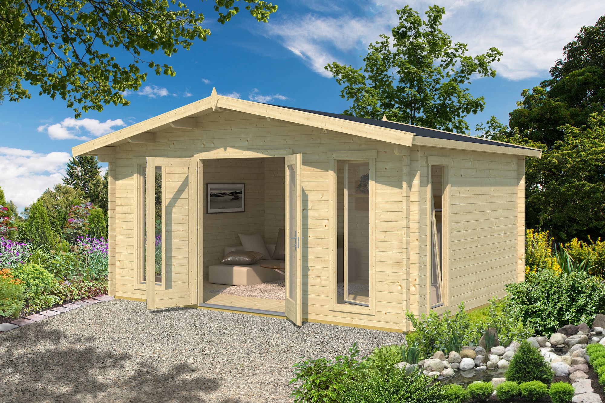 Attefall hus Viola Silver - 19 m² Attefall hus Viola Silver - 19 m²