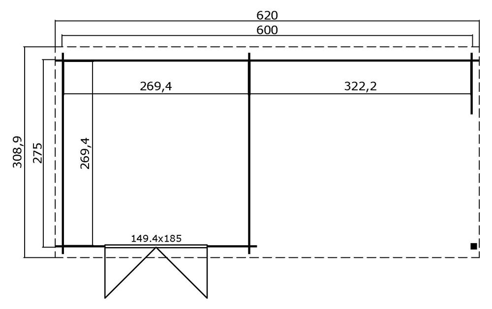 Bod Maria - 16,5 m² Bod Maria - 16,5 m²