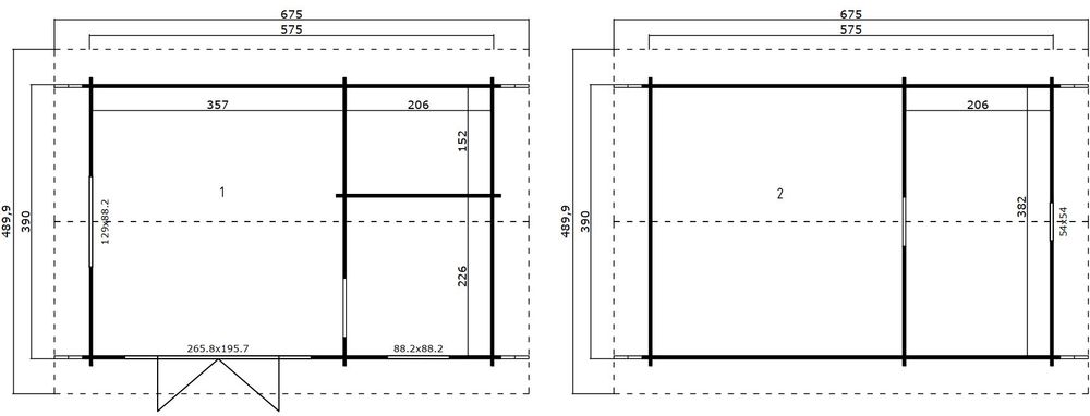 Anneks Lina B .V1 - 22,4 m² Anneks Lina B .V1 - 22,4 m²