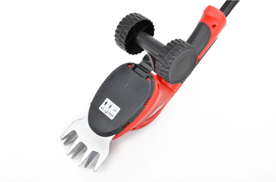 Batteridrevet gresstrimmer med teleskoph�ndtak