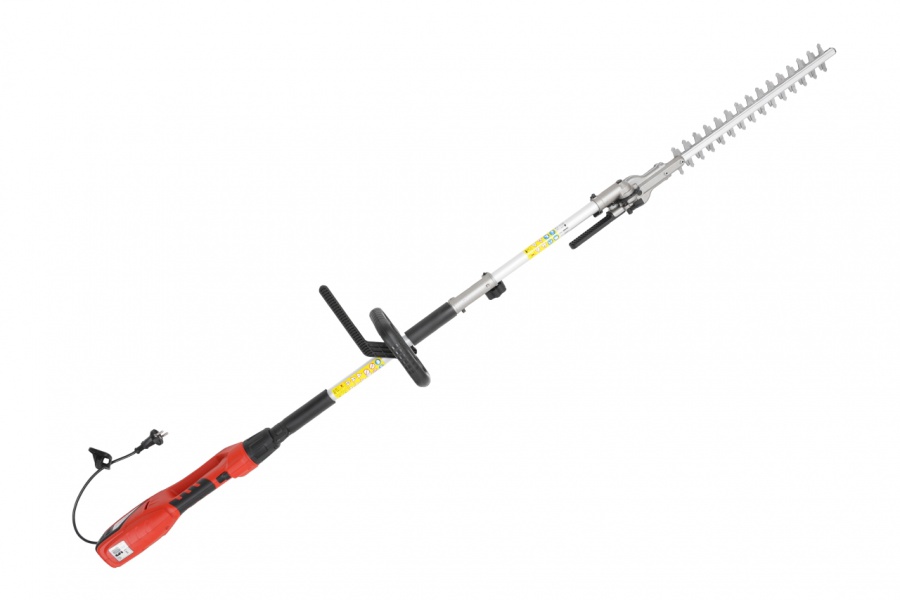 Elektrisk teleskophekksaks med 50 cm forlengning og vridbart sverd Elektrisk teleskophekksaks med 50 cm forlengning og vridbart sverd