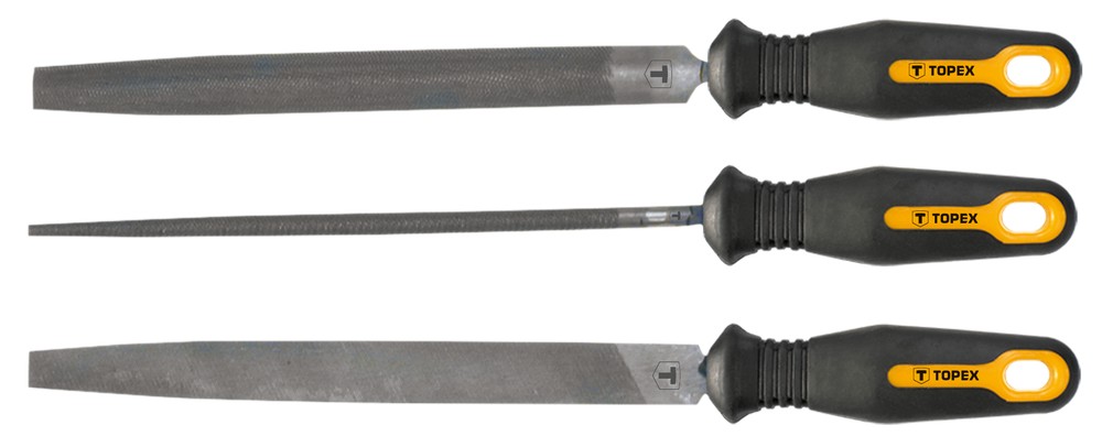 Sett med stålfiler, 3 deler Sett med stålfiler, 3 deler