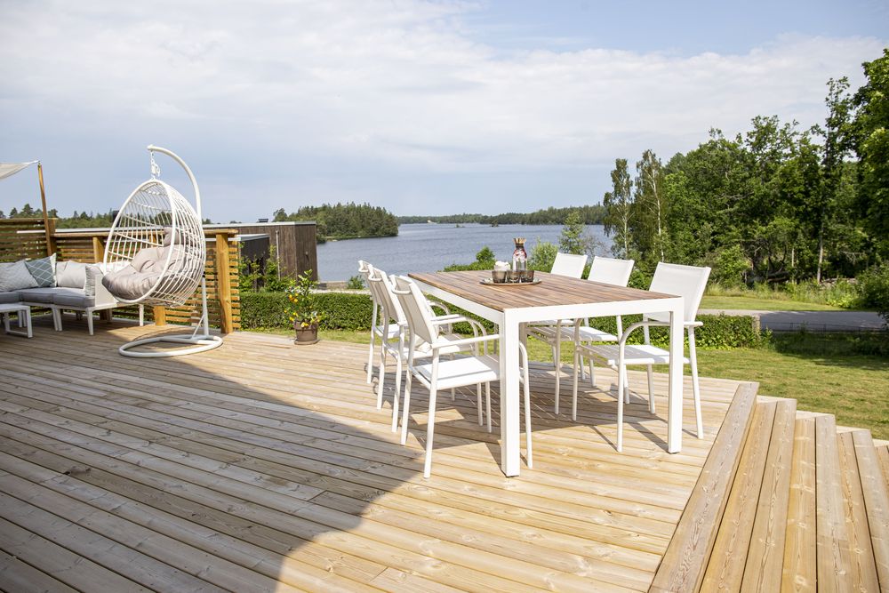 Balsj� spisebord - Hvit/akasie