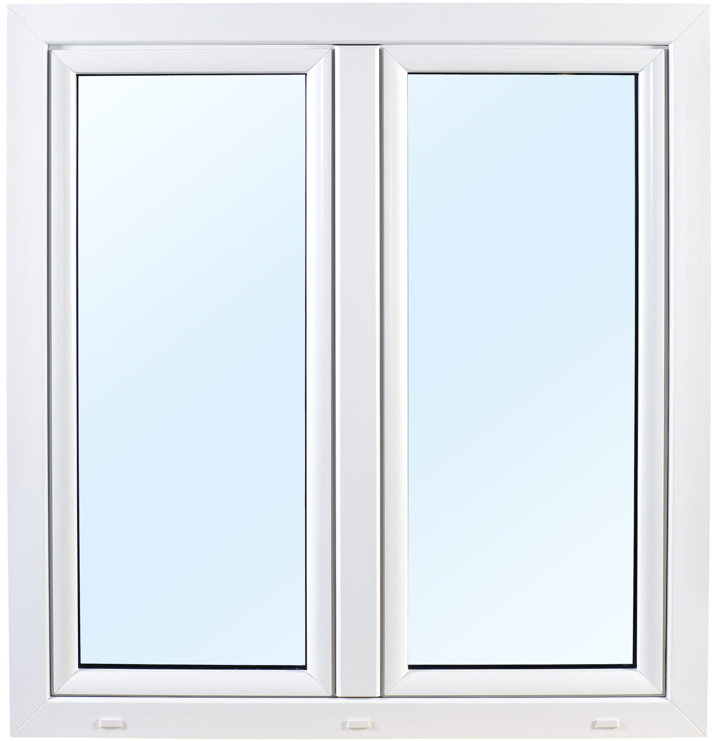 Vindu PVC Sidehengslet 3-lags - 2-Rams Innadslående - U-verdi 0,96 + Ramme ermer Vindu PVC Sidehengslet 3-lags - 2-Rams Innadslående - U-verdi 0,96 + Ramme ermer