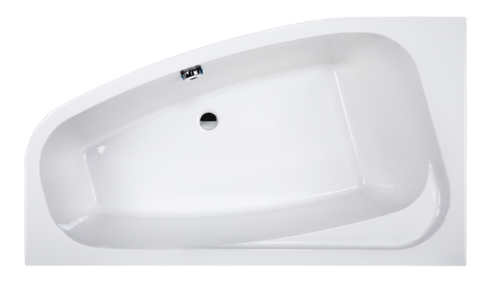 Assymtrisk venstremontert hjørnebadekar - serien | Dybde 45 cm Assymtrisk venstremontert hjørnebadekar - serien | Dybde 45 cm
