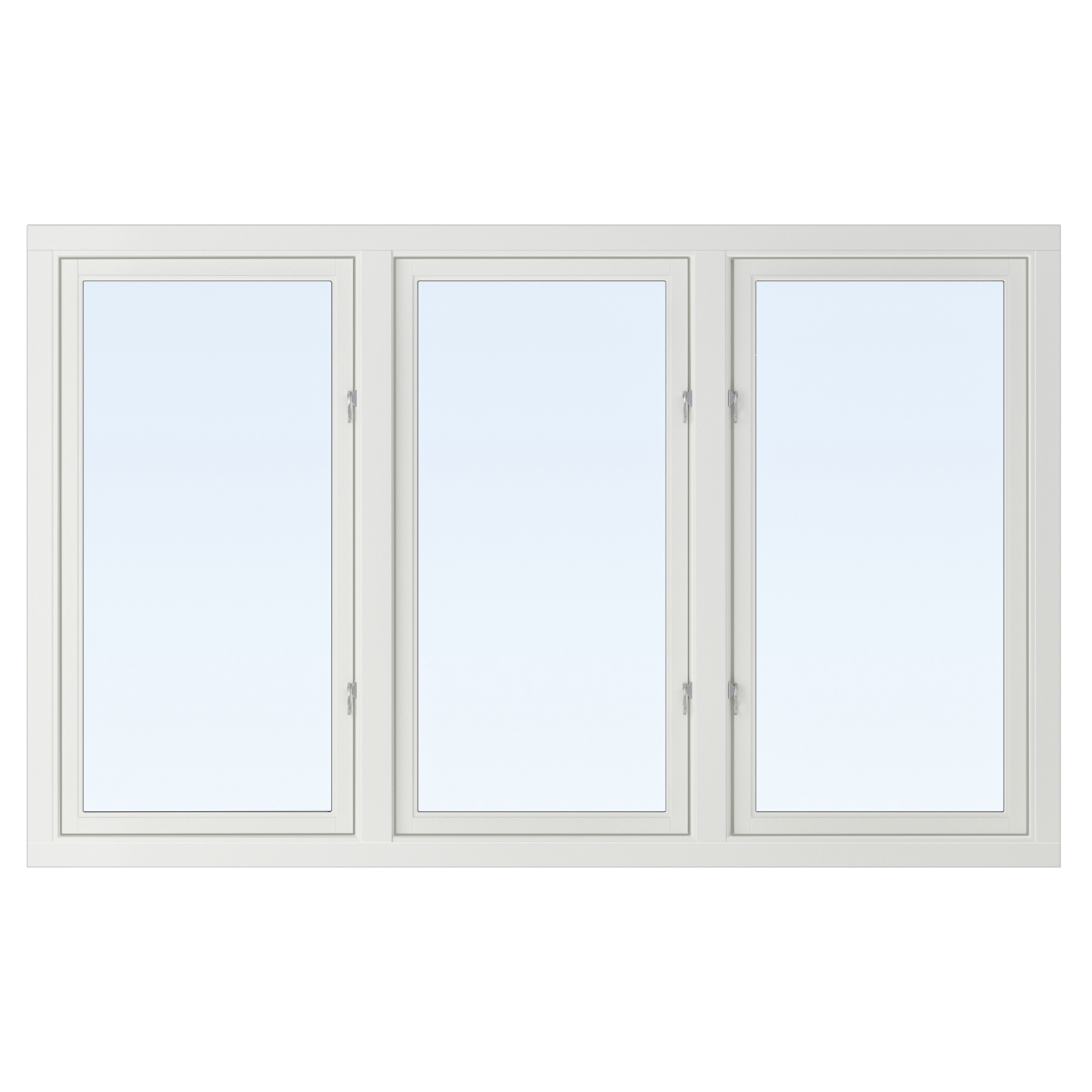 Vindu Tre 3-Lags Sidehengslet - 3-rams - U-verdi 1,1 + Ramme ermer Vindu Tre 3-Lags Sidehengslet - 3-rams - U-verdi 1,1 + Ramme ermer