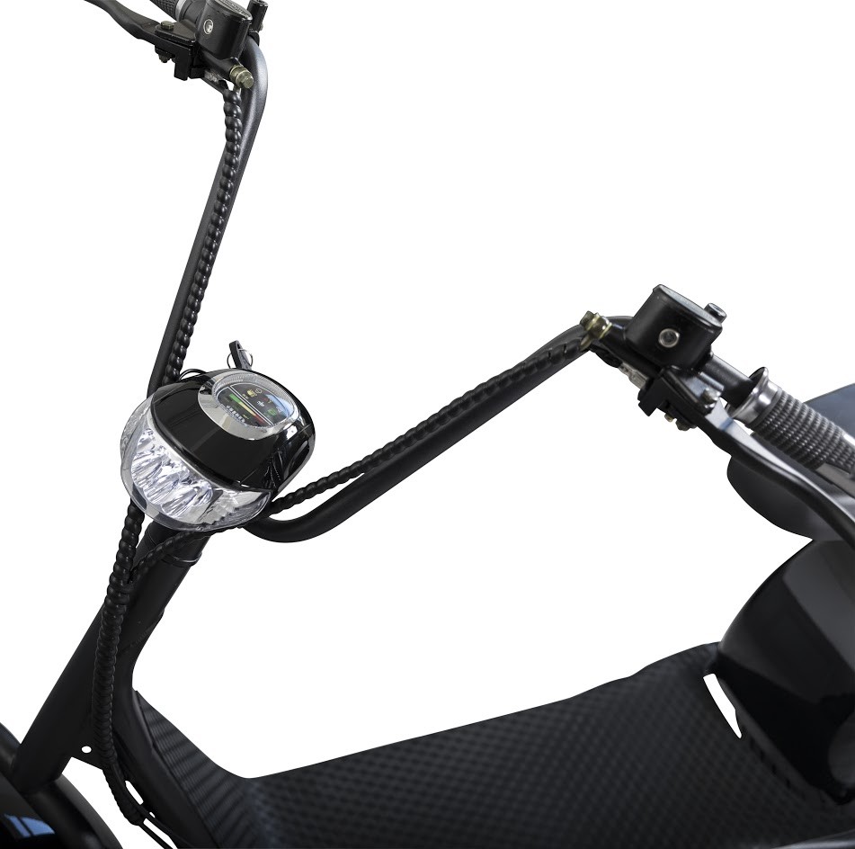 Elscooter Fatbike - 1000W + Reflekterende sele Elscooter Fatbike - 1000W + Reflekterende sele