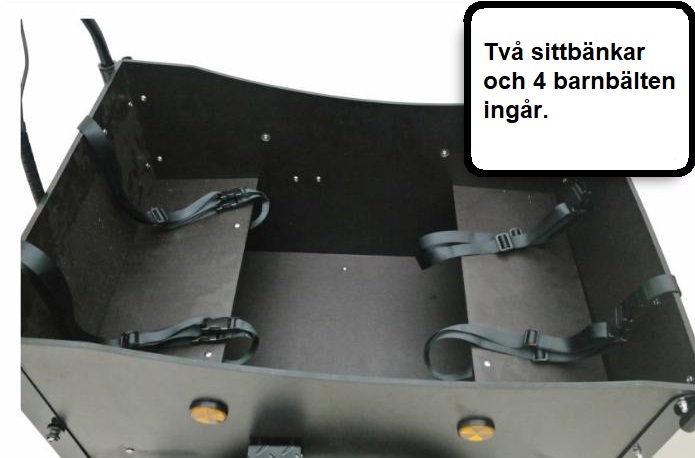 Lastesykkel med brun kasse - 250W Lastesykkel med brun kasse - 250W