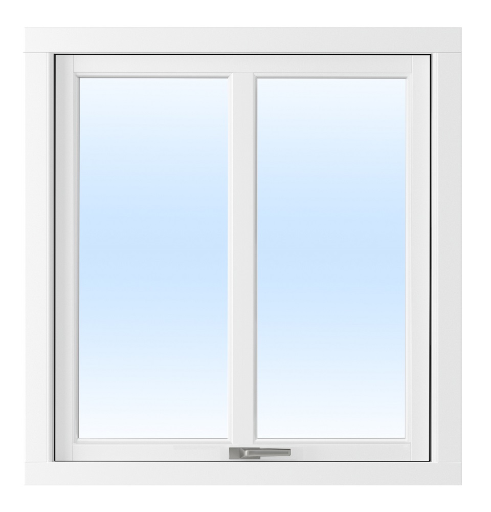 Toppsvingvindu med sprosse - 2-glass - Tre