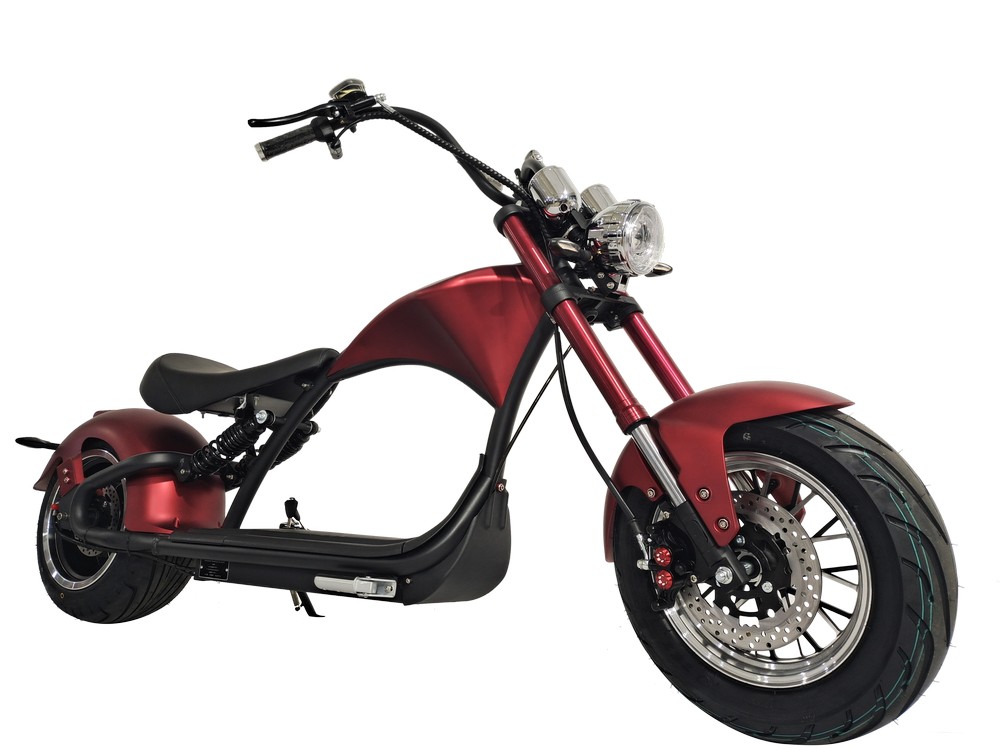 Elscooter Båge - Rød 2000W + Reflekterende sele Elscooter Båge - Rød 2000W + Reflekterende sele
