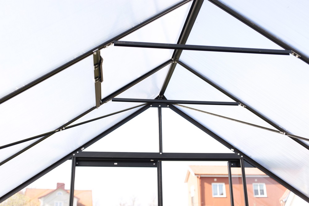 Drivhus Saturnus med herdet glass - 12,8 m² Drivhus Saturnus med herdet glass - 12,8 m²