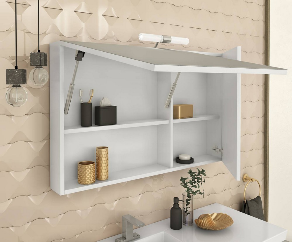 M�belpakke Luxus 100 - Hvitt med speilskap