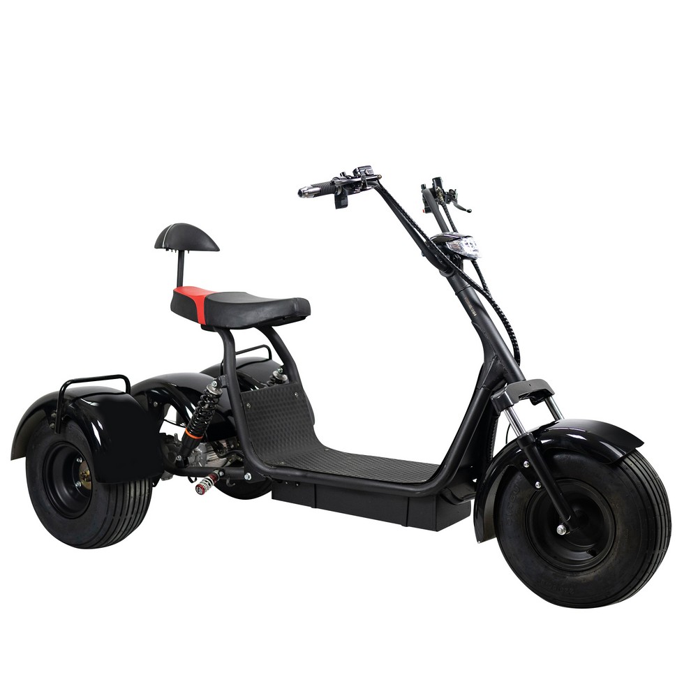Elscooter Trehjuling - CityCoco 1200W + Lås kjede Elscooter Trehjuling - CityCoco 1200W + Lås kjede