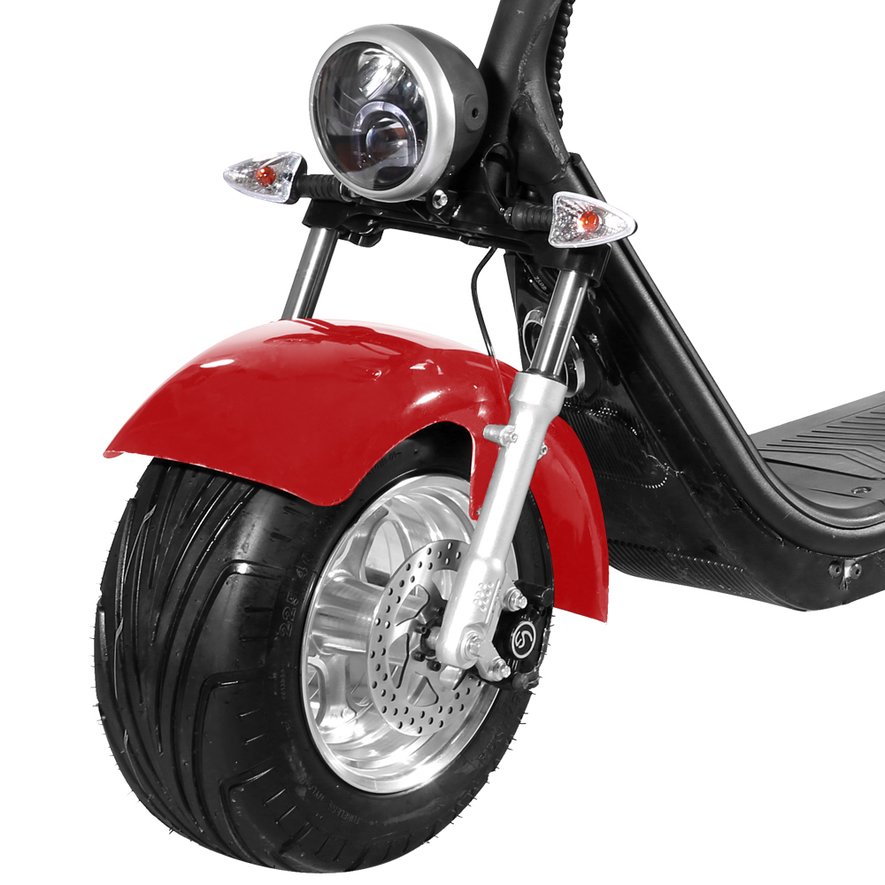 Elscooter Trehjuling - R�d 2000W + L�s kjede