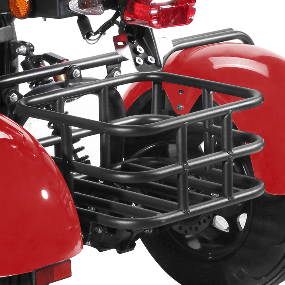 Elscooter Trehjuling - R�d 2000W + L�s kjede