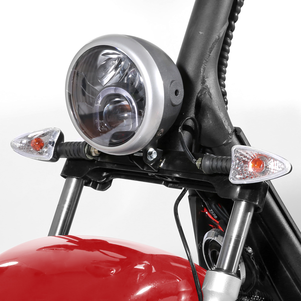 Elscooter Trehjuling - R�d 2000W + L�s kjede