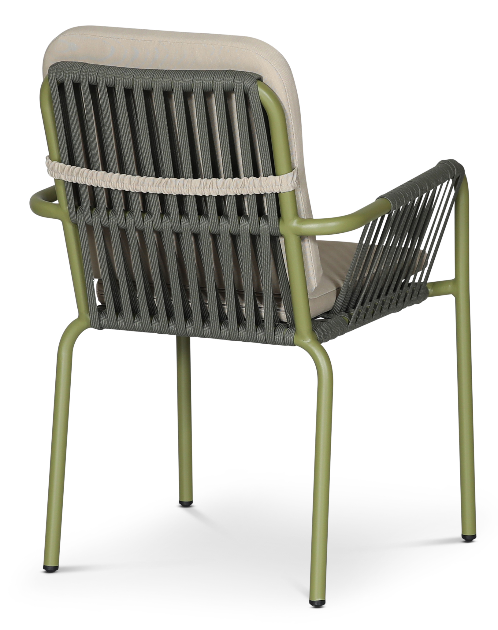 Lincoln stabelbar utestol - Gr�nn med beige pute