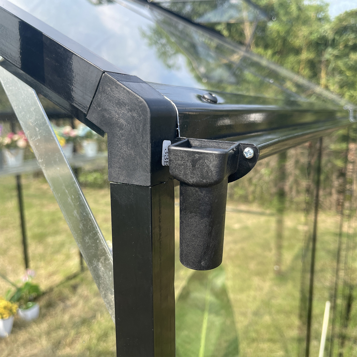 Drivhus Titan - Svart 5,8 m�