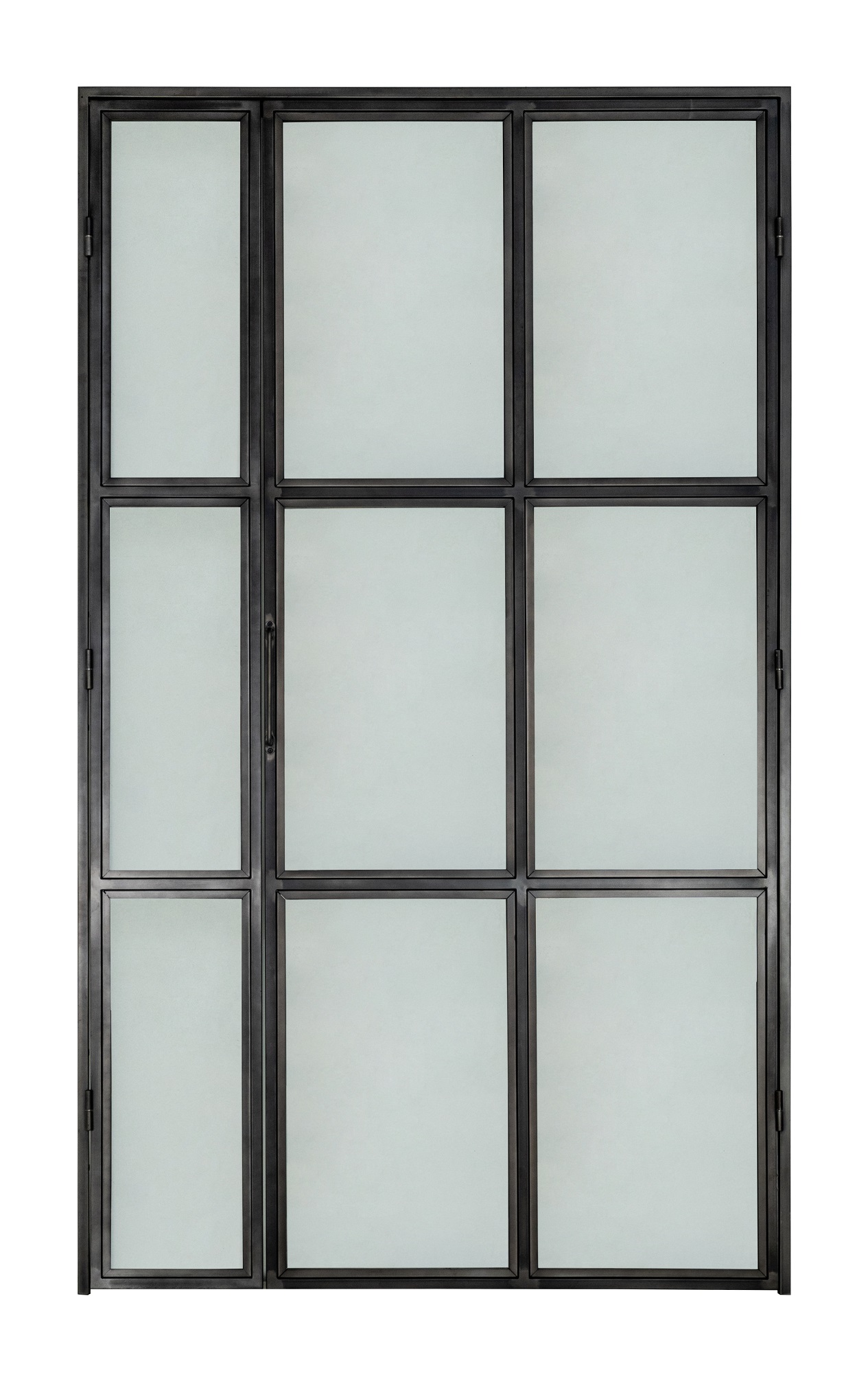 Helena d�r med sideparti 125x210, metall PC/klar