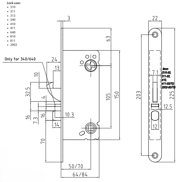 L�shus ASSA ABLOY 2002-50 - H�yre