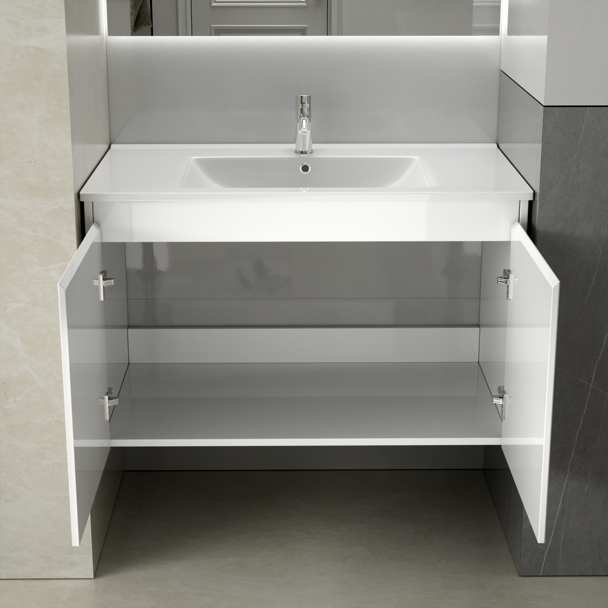 Baderomsmøbel Gustavo 80 cm - Hvit Baderomsmøbel Gustavo 80 cm - Hvit