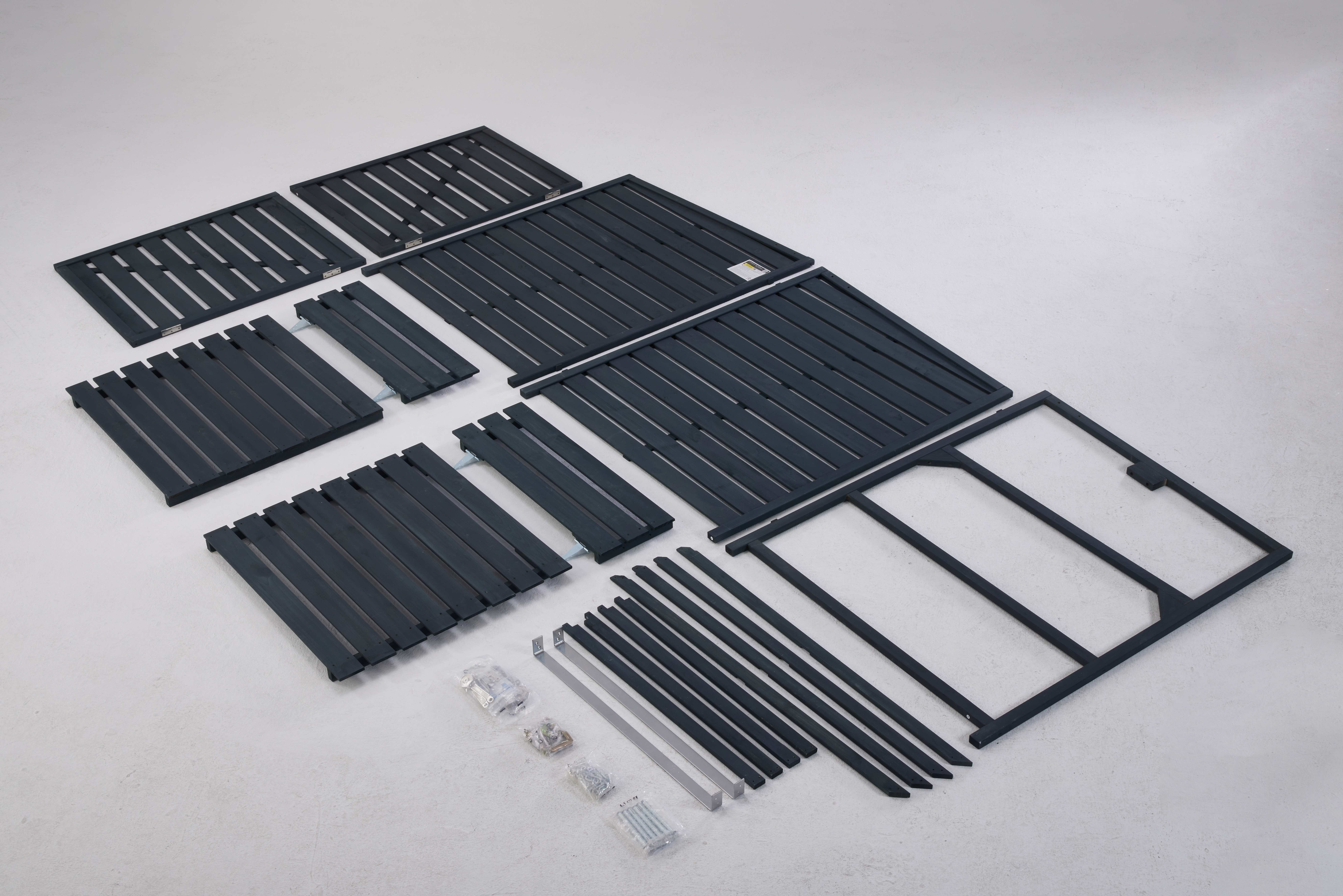 Søppellager i tre | Grå Søppellager i tre | Grå