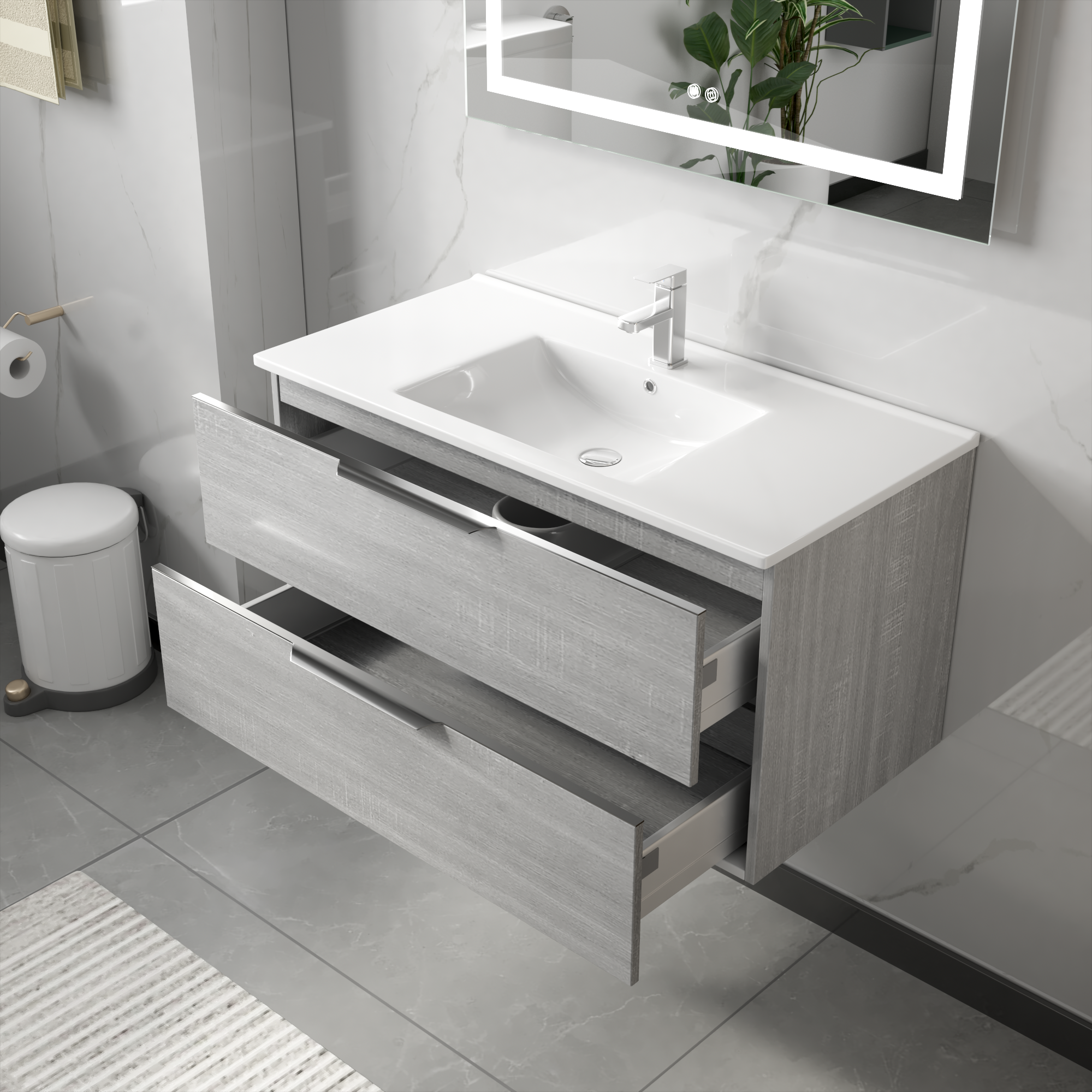 Baderomsm�bler London 80 cm - Betonggr�
