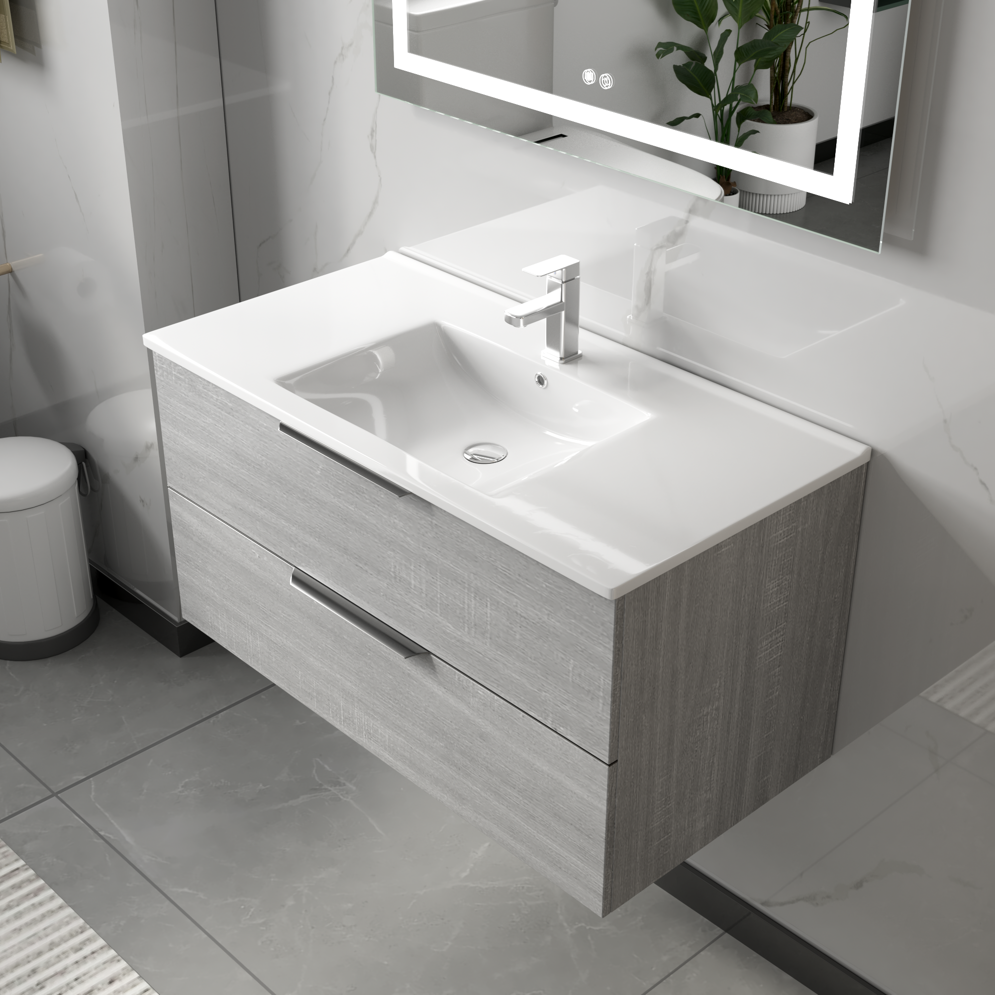 Baderomsm�bler London 80 cm - Betonggr�