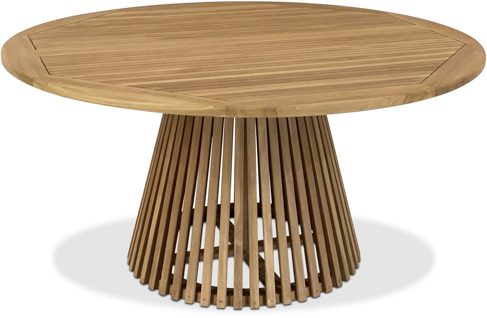 Salt� rundt kjegleformet spisebord D150 cm - Teak