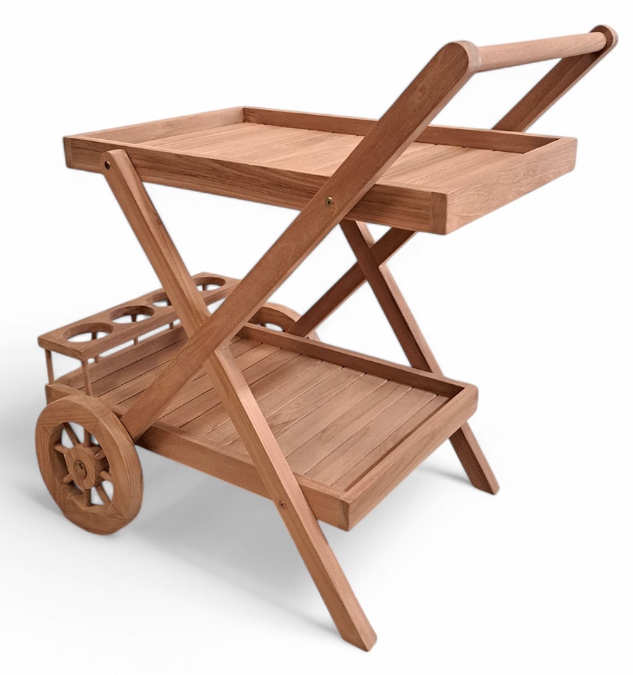 Salt� serveringsvogn i teak - Barvogn i teak