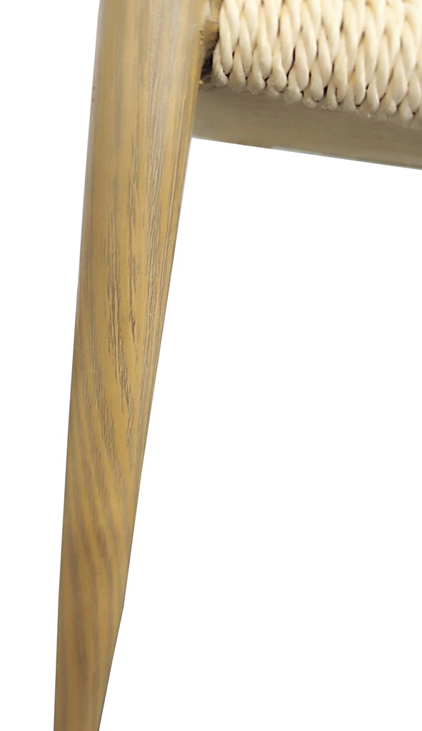 Bella utestol i eikelook med beige tausete Bella utestol i eikelook med beige tausete