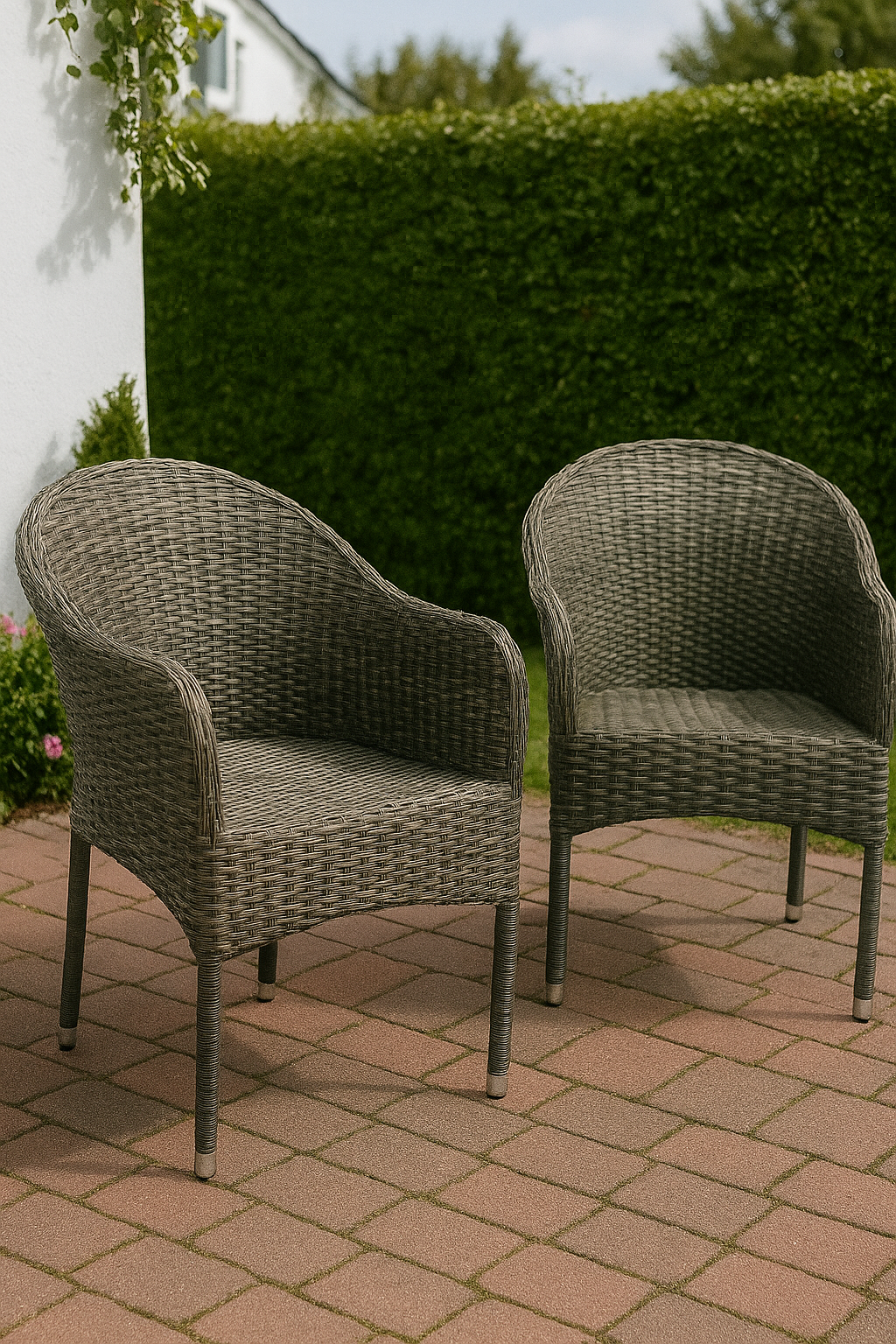 Utend�rs stol stabelbar gr� rotting - Belle