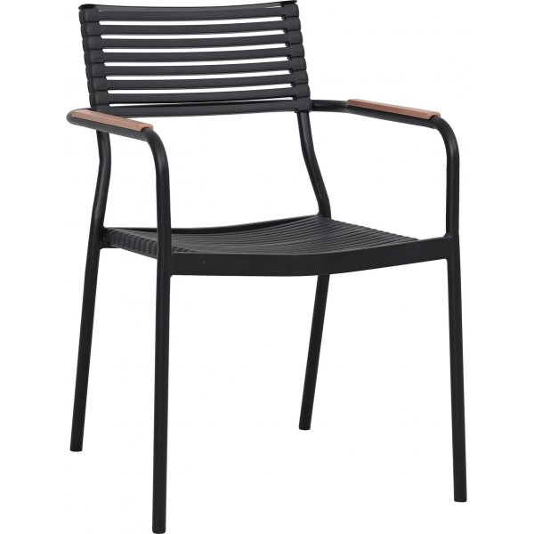 Hagestol - Pino | Svart/Brun + Tekstilimpregnering for utem�bler