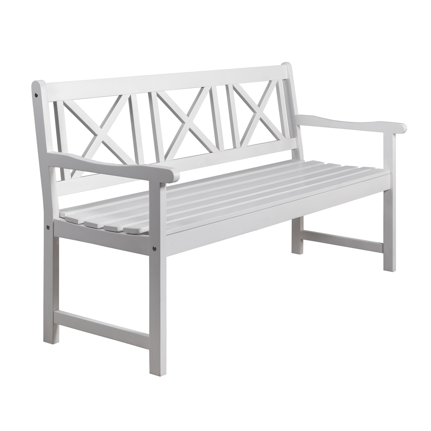 Hagebenk Hvit - Bohus + Tekstilimpregnering for utemøbler Hagebenk Hvit - Bohus + Tekstilimpregnering for utemøbler