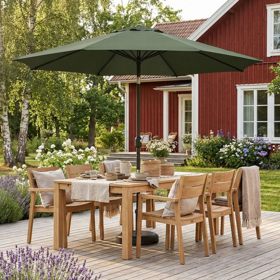 Parasoll - Fjällbacka | Ø300 cm | Mørk grønn Parasoll - Fjällbacka | Ø300 cm | Mørk grønn