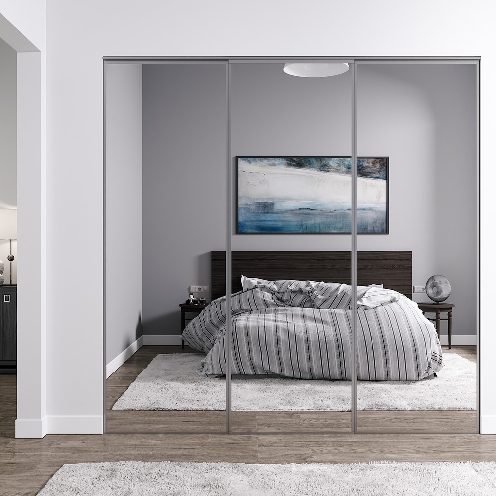 Venedig skyved�r for garderobeskap - 3 D�rer - speil