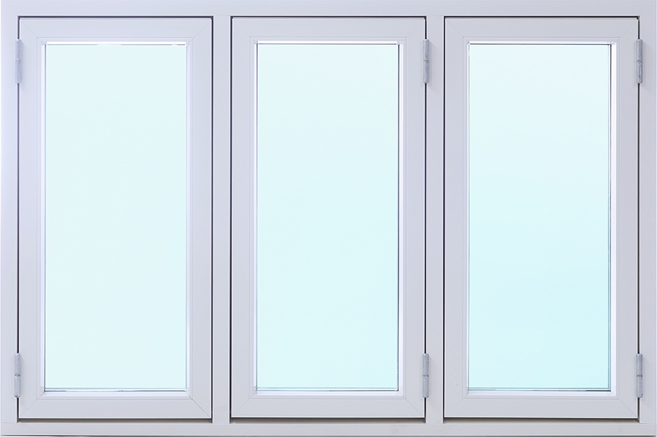 Vindu Aluminium/Tre 3-Lags Sidehengslet - 3-Rams - U-verdi 1,1 + Drivreim