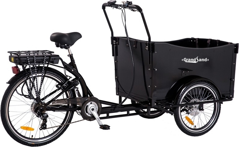 Lastesykkel med sort kasse - 250W