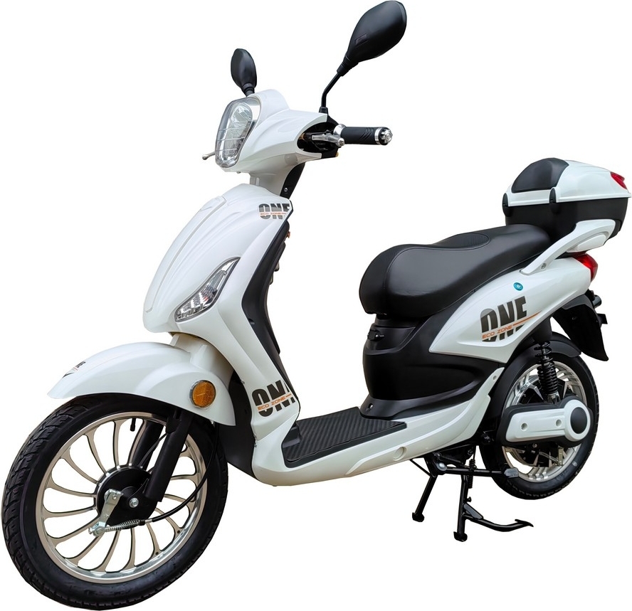 Elmoped 500W - Hvit + Reflekterende sele