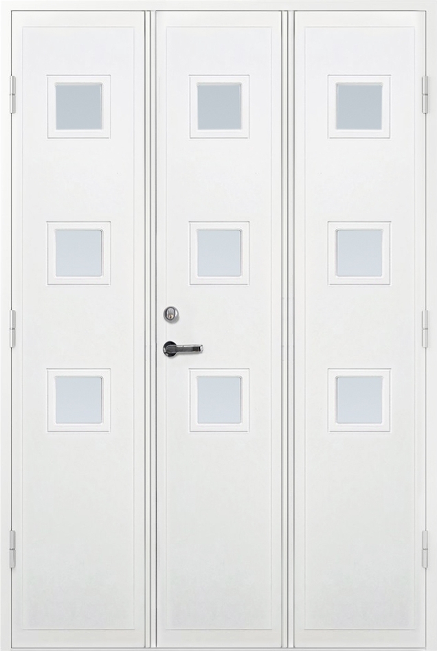 Halvannen d�r Treliss med glass + Karmskruepakke