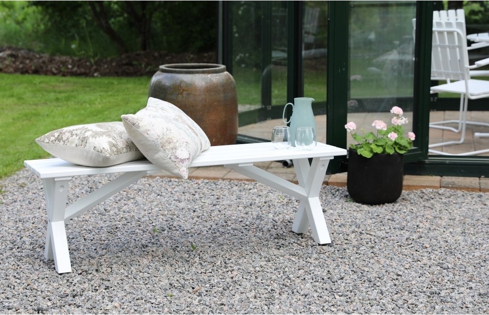 Scottsdale benk 140 cm - Hvit Scottsdale benk 140 cm - Hvit