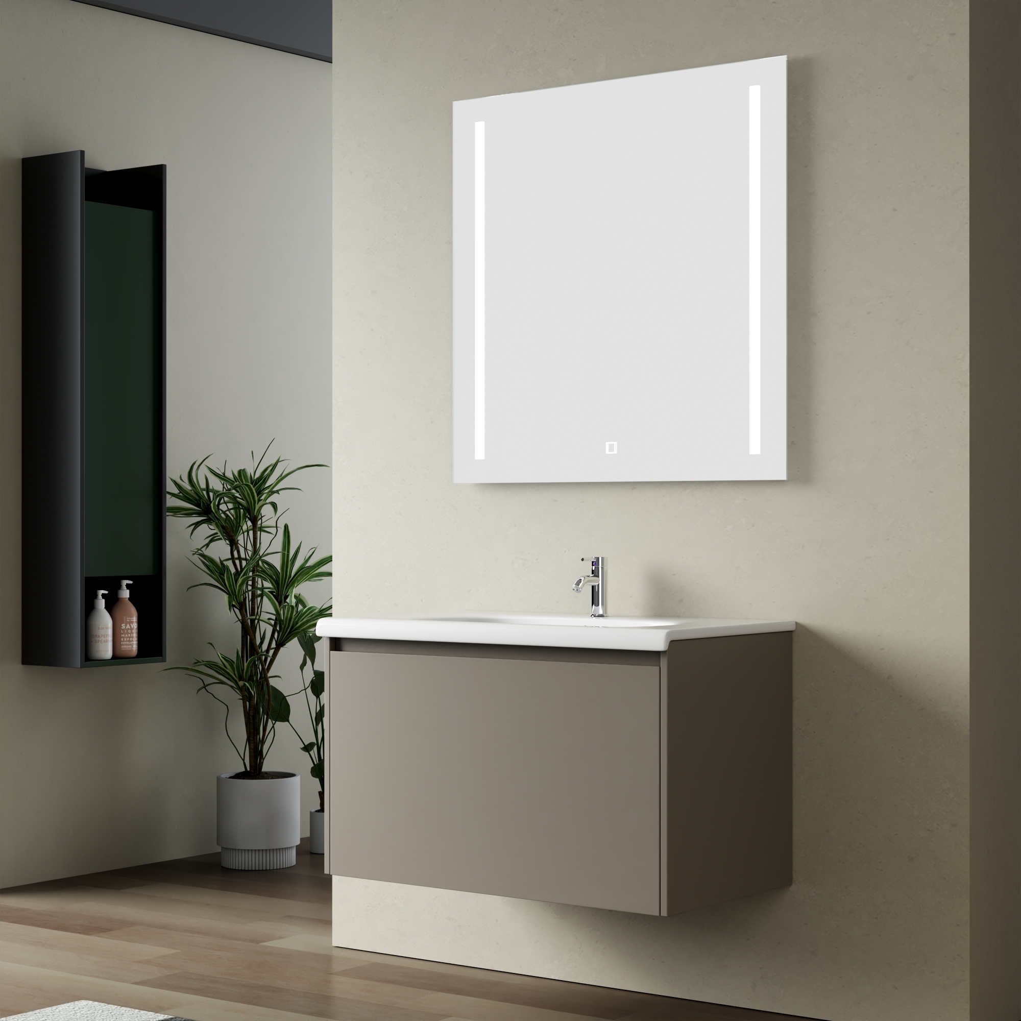 Baderomsmøbler Zeal 80 cm - Greige Baderomsmøbler Zeal 80 cm - Greige