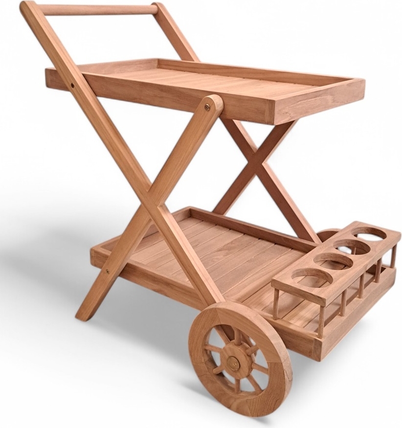 Salt� serveringsvogn i teak - Barvogn i teak