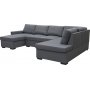 U-sofa Solna vendbar - 309 cm - mørkegrå U-sofa Solna vendbar - 309 cm - mørkegrå